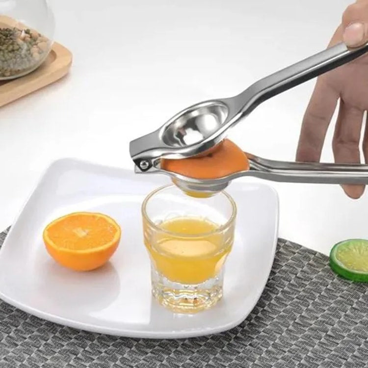 Stainless Steel Lemon Squeezer – Manual Citrus Juicer for Oranges and Lemons