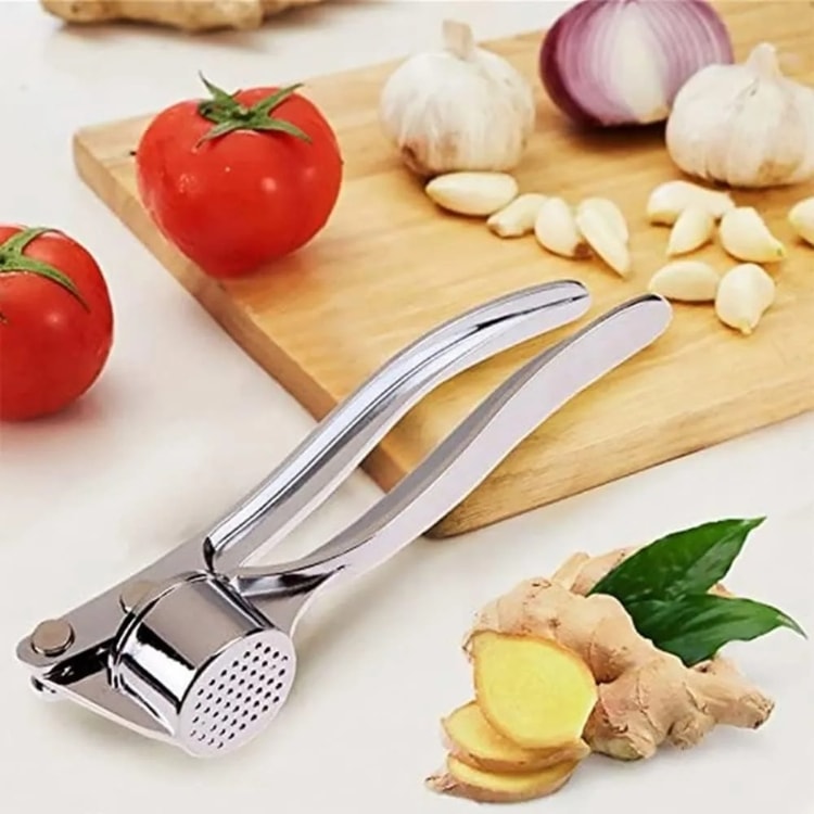 Manual Garlic Press, Kitchen Aluminum Alloy Grinder, Extruder, Small Kitchen Tool