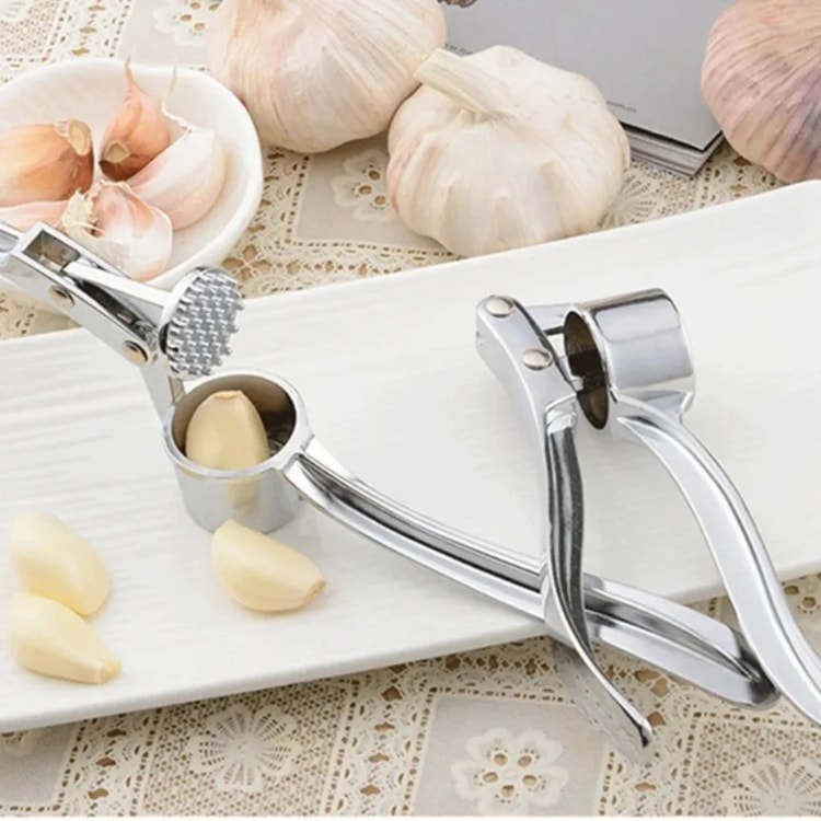 Manual Garlic Press, Kitchen Aluminum Alloy Grinder, Extruder, Small Kitchen Tool