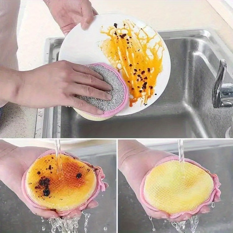 Versatile Kitchen Cleaning Sponges and Scrubbers Dish Sponge - Multi-Purpose Kitchen Tool