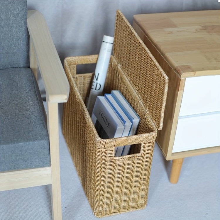 Woven Storage Basket Corner Laundry Basket for Stylish Home Organization
