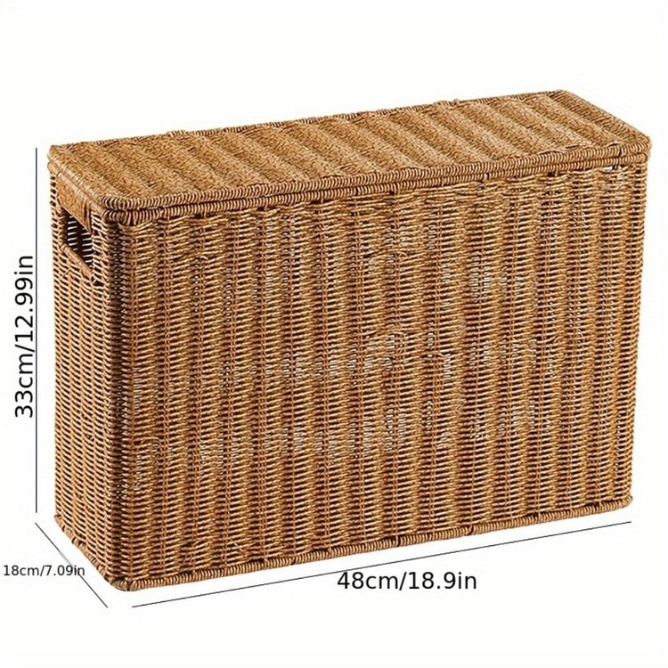 Woven Storage Basket Corner Laundry Basket for Stylish Home Organization