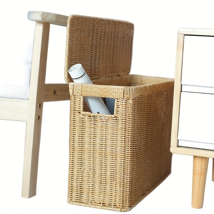 Woven Storage Basket Corner Laundry Basket for Stylish Home Organization