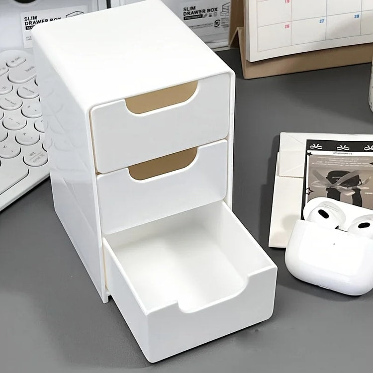 Desk Organizer with Drawers for Makeup, Jewelry & Office Supplies