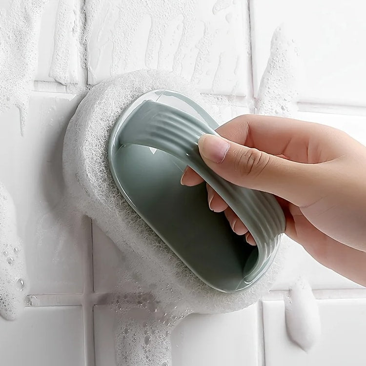 Plastic Bathroom Tile Cleaning Brush Magic Sponge Scrubber with Handle Window Cleaner Bathroom Accessories Supplies