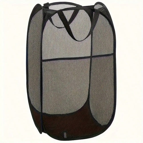 Foldable Laundry Basket Large Mesh Laundry Hamper Space Saving Storage Bin