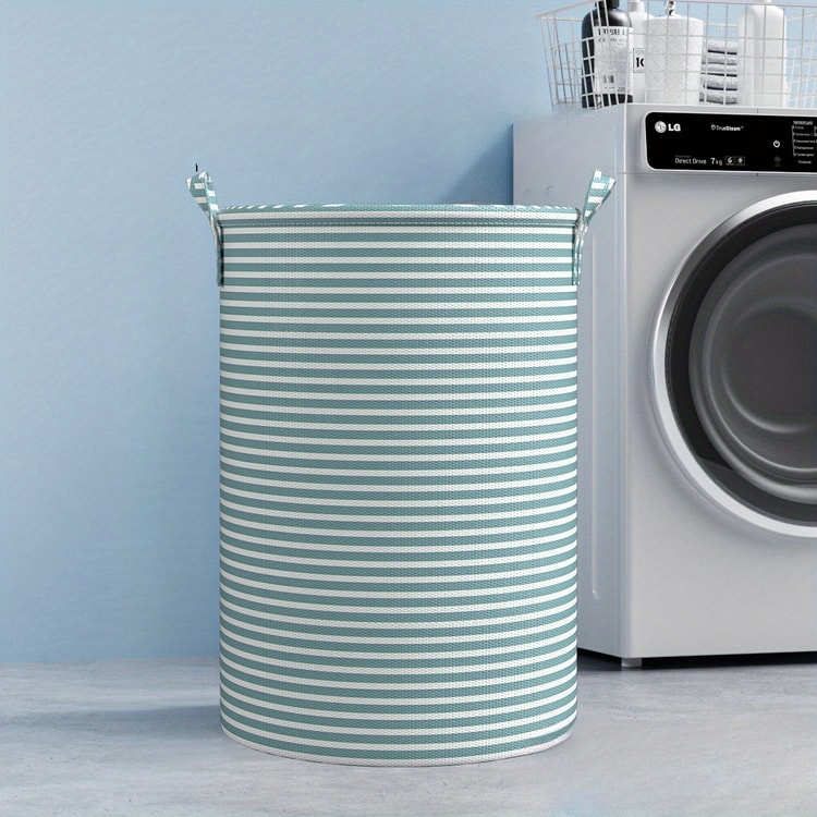 Haundry Tall Collapsible Laundry Basket with Handles for Clothes Storage