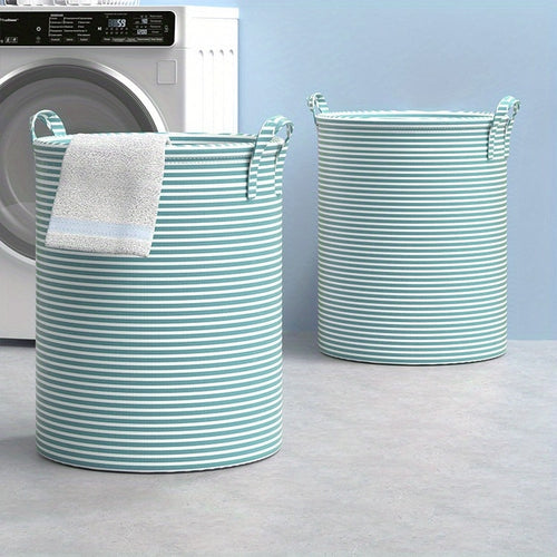 Haundry Tall Collapsible Laundry Basket with Handles for Clothes Storage