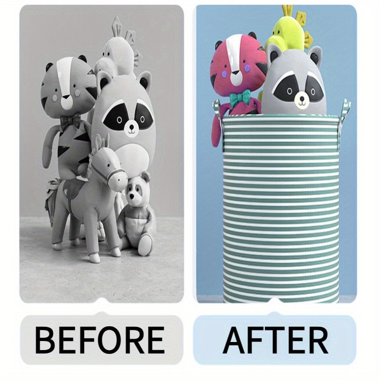 Haundry Tall Collapsible Laundry Basket with Handles for Clothes Storage