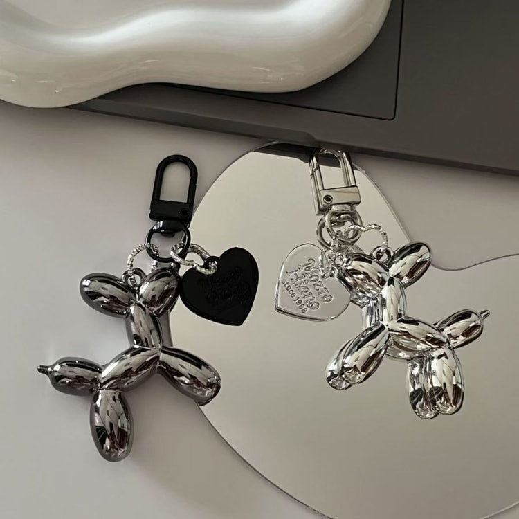 Balloon Dog Keychain Charm for Bags, Cars & Everyday Accessories