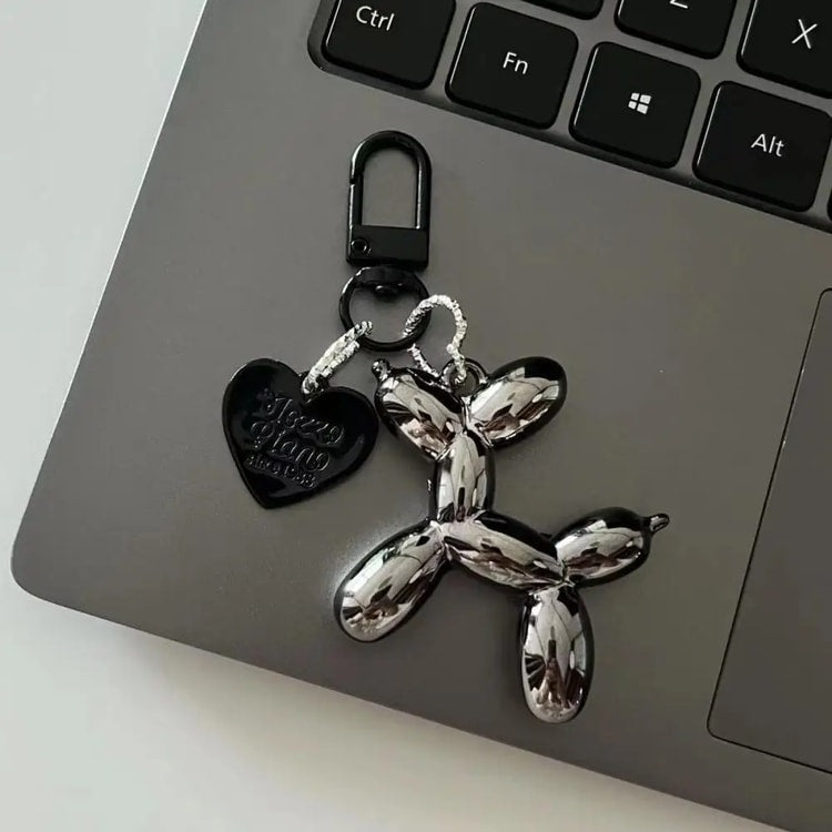 Balloon Dog Keychain Charm for Bags, Cars & Everyday Accessories