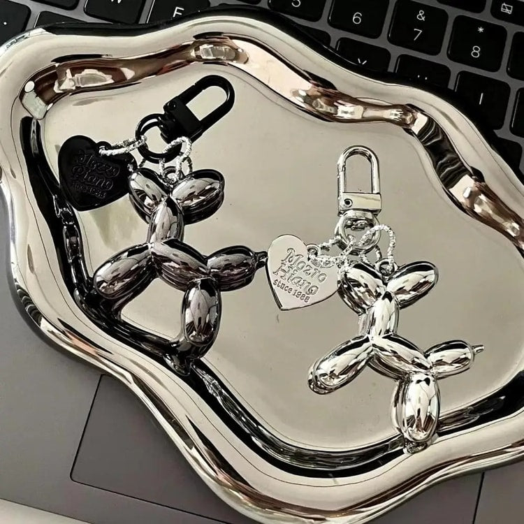 Balloon Dog Keychain Charm for Bags, Cars & Everyday Accessories