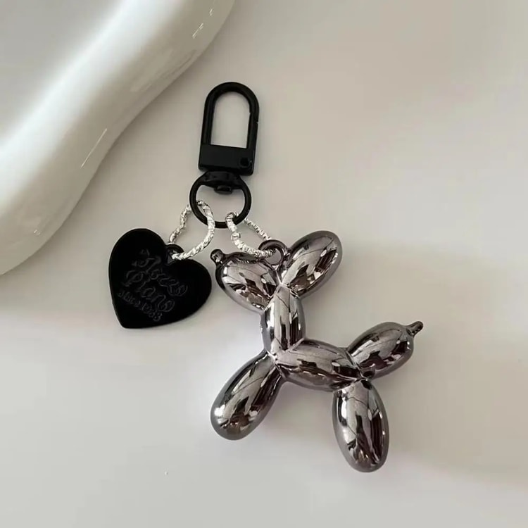 Balloon Dog Keychain Charm for Bags, Cars & Everyday Accessories