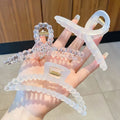 Large Clear Claw Hairpin Set for Women & Girls, Strong Hold for Thick & Thin Hair, Ideal for Fixed Hair, Travel & Stylin