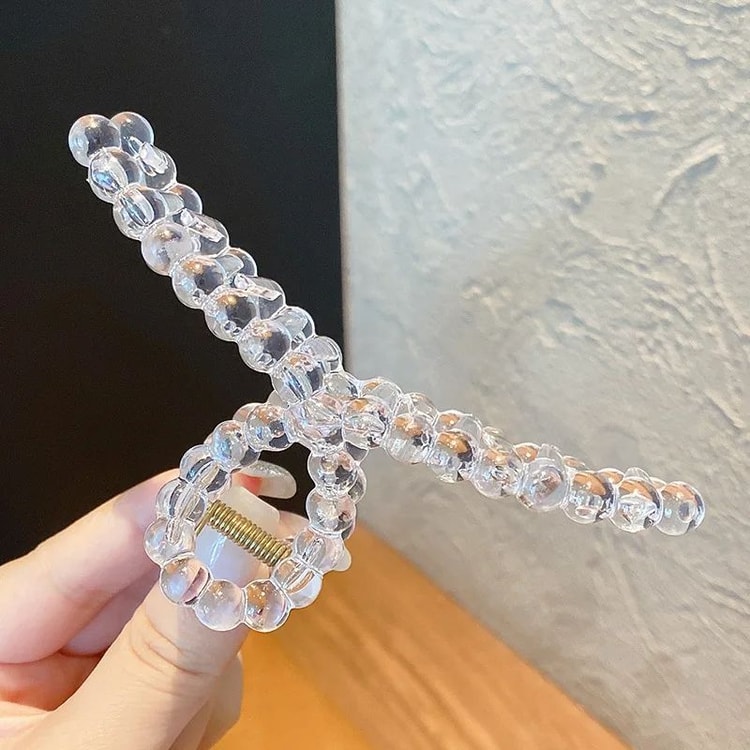 Large Clear Claw Hairpin Set for Women & Girls, Strong Hold for Thick & Thin Hair, Ideal for Fixed Hair, Travel & Stylin