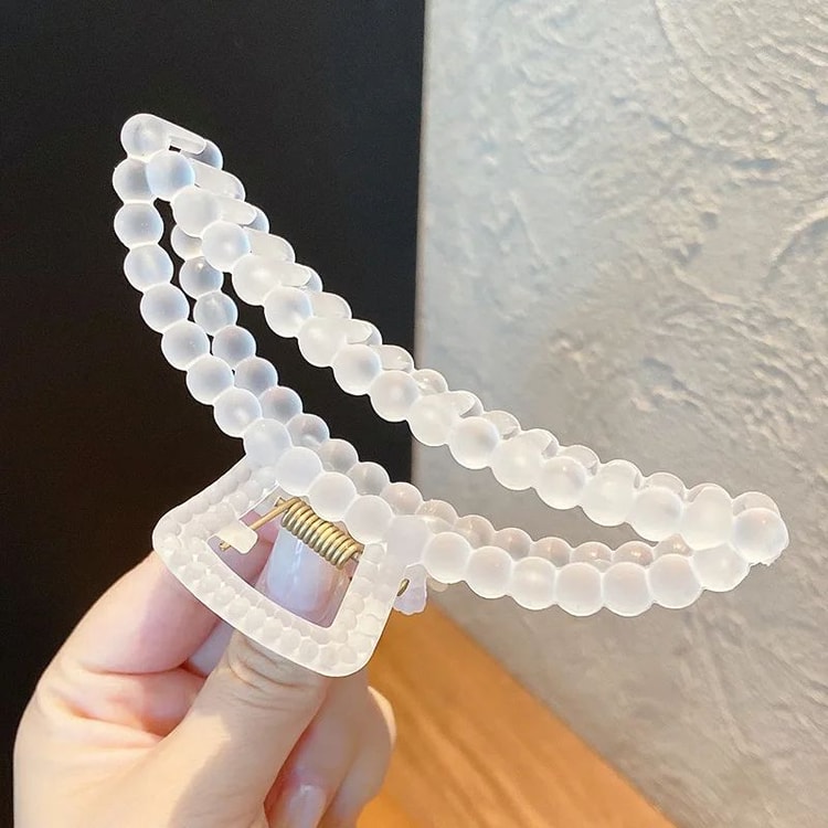 Large Clear Claw Hairpin Set for Women & Girls, Strong Hold for Thick & Thin Hair, Ideal for Fixed Hair, Travel & Stylin