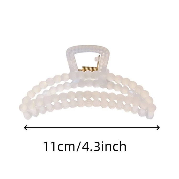 Large Clear Claw Hairpin Set for Women & Girls, Strong Hold for Thick & Thin Hair, Ideal for Fixed Hair, Travel & Stylin